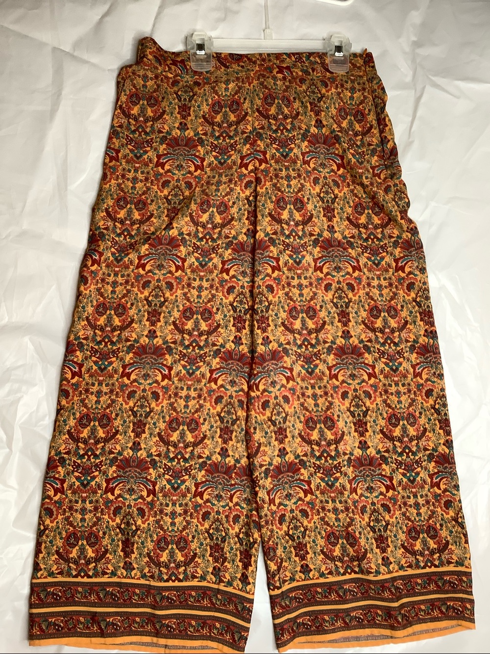 Zara Pants Wide Leg Silky Feel Small Boho